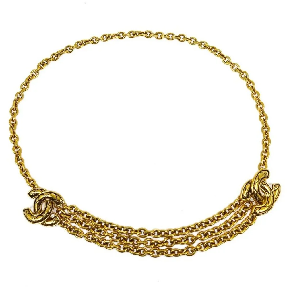 CHANEL | Accessories | Chanel Cc Gold Chain Belt Small Good  display picture 2